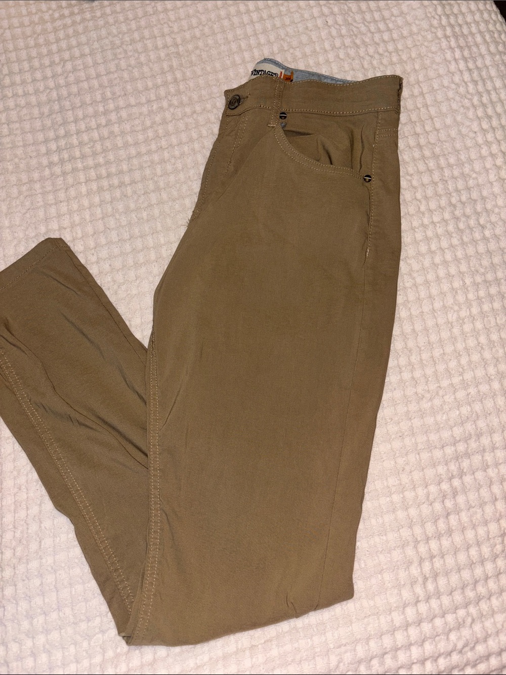 Tailor Vintage Skinny Jeans - Tan